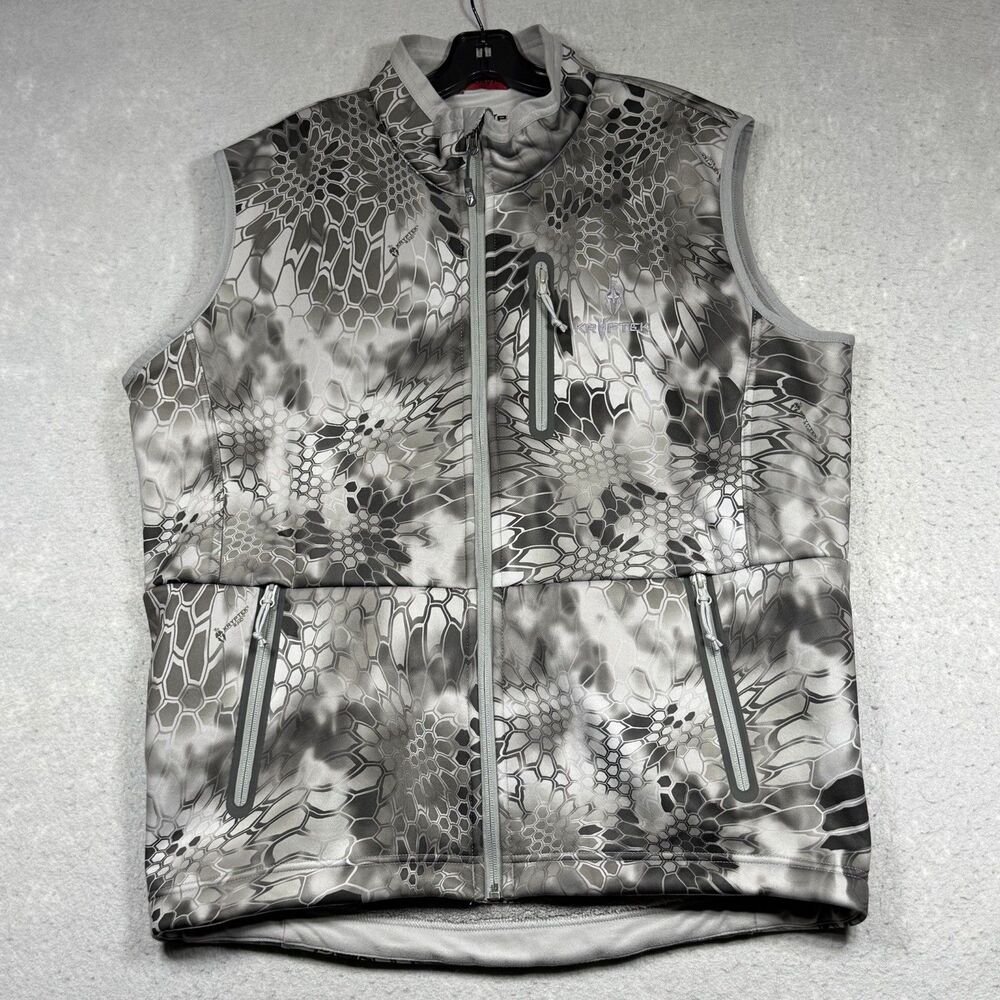 Kryptek Raid Dalibor Vest Mens Size Large Grey Snow Camo Hunting Tactical Quiet